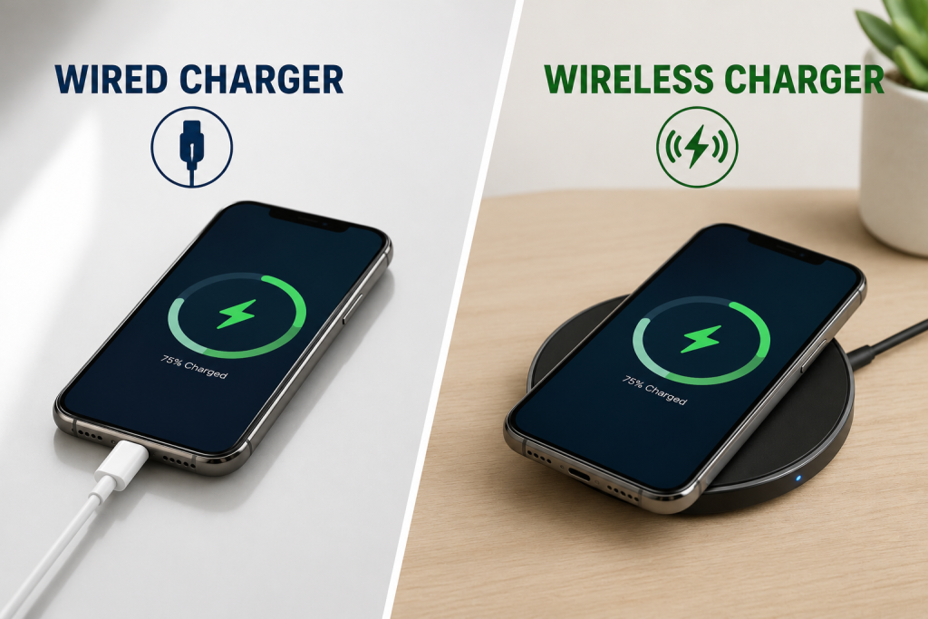Wired vs Wireless Charger Compared.